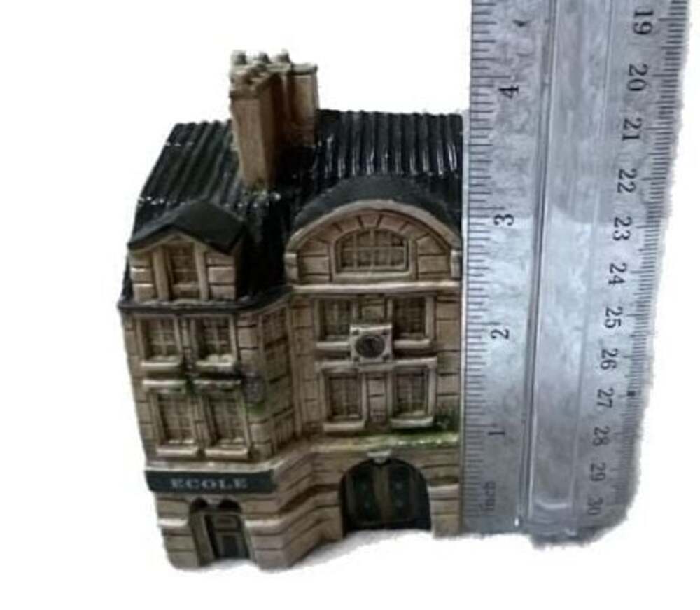 Vintage J Carlton Dominique Gault Paris Miniature ECOLE School Building 210161 - Picture 12 of 13